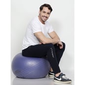 7 - John Ally Gymwear Trackpant for Men with Zipper Pockets & Dryfit Fabric,  Midnight Blue  XL 