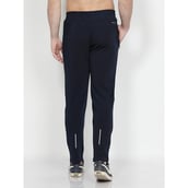 5 - John Ally Gymwear Trackpant for Men with Zipper Pockets & Dryfit Fabric, Midnight Blue Large