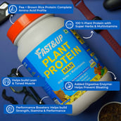 4 - Fast & Up Plant Protein with Herbs & Multivitamins for Men,  2.2 lb  Chocolate 