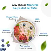 6 - Neuherbs Omega Steel - Cut Oats with Chia Seeds,  400 g  Unflavoured