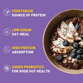 8 - MuscleBlaze High Protein Oats (Jar Pack),  1 kg  Dark Chocolate 