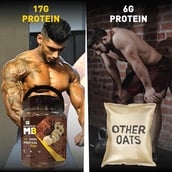 9 - MuscleBlaze High Protein Oats (Jar Pack),  1 kg  Dark Chocolate 