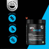 6 - HRX AGame Crea+ Creatine Monohydrate, Unflavoured 0.22 lb