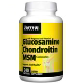 Jarrow Formulas Glucosamine plus Chondroitin plus MSM,  240 capsules 