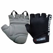 KOBO Weight Lifting Gloves (WTG-05),  Black  Small 