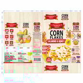 3 - Lawrence Mills Corn Flakes,  300 g  Almond & Honey 