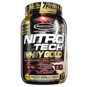 MuscleTech Nitrotech 100% Whey Gold,  2.5 lb  French Vanilla Creme 