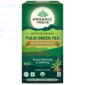 1 - Organic India Tulsi Green Tea,  25 Piece(s)/Pack  Ashwagandha 
