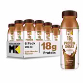 1 - MuscleBlaze 18g Protein Shake (No Added Sugar) OP,  6 Piece(s)/Pack  Cafe Mocha 