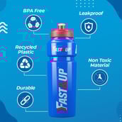 2 - Fast & Up Sipper Water Bottle,  Blue  750 ml 