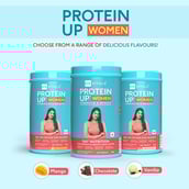 HealthKart HK Vitals ProteinUp Women 400g Vanilla & Shaker Combo