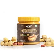 5 - Wow Life Science Unsweetened Peanut Butter, 500 g Crunchy
