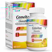 1 - Healthvit Cenvitan Multivitamin & Multimineral,  60 chewable tablet(s)  Orange 
