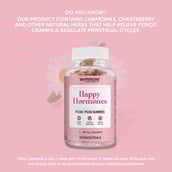 3 - Wommune Happy Hormones PCOD PCOS,  30 gummies  Unflavoured 