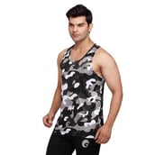Omtex Sublimated Gym Tank,  Camo Grey  Large 