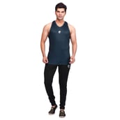 Omtex Strength Tank for Men,  Green  Large 