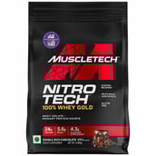 1 - MuscleTech Nitrotech 100% Whey Gold,  8.8 lb  Double Rich Chocolate 