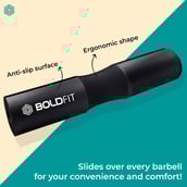 3 - Boldfit Barbell Pad,  Black 