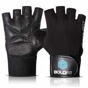 1 - Boldfit Gym Gloves,  Black  Large 