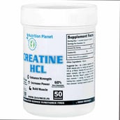 Nutrition Planet Creatine HCL,  Unflavoured  0.22 lb 