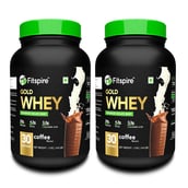 1 - Fitspire Advanced Isolate Gold Whey,  2.2 lb  Coffee (Pack of 2) 