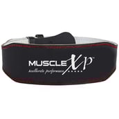 1 - MuscleXP Leather Weight Lifting Gym Belt,  Black  XL 