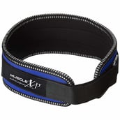 7 - MuscleXP Weight Lifting Gym Belt,  Blue  Small 