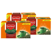 Nutrus Green Coffee Punch (Pack of 3),  20 sachets/pack 