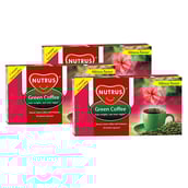 Nutrus Green coffee Hibiscus - Pack of 3,  20 sachets/pack 