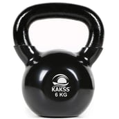1 - Love4ride Vinyl Half Coating Kettle Bell,  Black  6 kg 