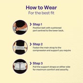 5 - Careforce Contoured Lumbar Support Belt,  Grey  Large 