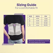 4 - Careforce Contoured Lumbar Support Belt, Grey Extra Large