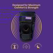 2 - Careforce Hinged Knee Support,  Black  Small-Medium 