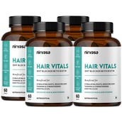 1 - Nirvasa Hair Vitals DHT Blocker with Biotin,  60 tablet(s)  Unflavoured (Pack of 4) 