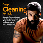 2 - Ustraa Beard Wash Woody,  60 ml  Cleanse Repair and Strengthens 