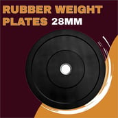 2 - BULLAR Rubber Spare Weight Plates Set for Home Gym,  Black (2 Pair)  2.5 kg 