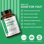 4 - Nirvasa Vitamin D3+K2,  60 tablet(s)  Unflavoured (Pack of 6) 