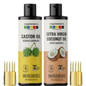 1 - Organix Mantra Castor Oil & Extra Virgin Coconut Oil Combo,  120 ml 