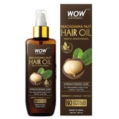 WOW Skin Science Macadamia Nut Hair Oil,  150 ml  for Dehydrated Scalp & Dry Coarse Hair 