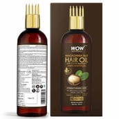 2 - WOW Skin Science Macadamia Nut Hair Oil,  100 ml  for Dehydrated Scalp & Dry Coarse Hair (with Comb Applicator) 
