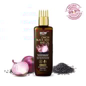 6 - WOW Skin Science Onion Black Seed Hair Oil, 200 ml with Comb Applicator