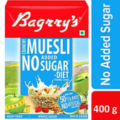 6 - Bagrrys Crunchy Muesli No Added Sugar,  400 g  (Diet Muesli) 