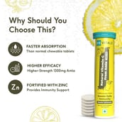 5 - HealthKart HK Vitals Natural Vitamin C 1300mg Amla Effervescent,  15 tablet(s)  Masala Lemon