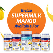 8 - Gritzo SuperMilk Protein & Nutrition Drink 13+y Boys, 400 g Mango