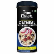 True Elements Whole Oatmeal with Chia and Real Fruits,  Unflavoured  0.5 kg 