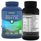 9 - GNC Triple Strength Fish Oil & Mega Men One Daily Multivitamin Combo,  2 Piece(s)/Pack 
