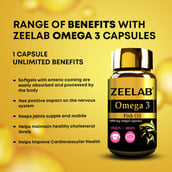 4 - Zeelab Omega 3 Fish Oil,  60 softgels 