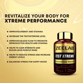 3 - Zeelab Test Xtreme Testosterone Booster,  60 capsules  Unflavoured 