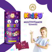 3 - Mom & World Kidsy Multivitamin,  30 gummies  Strawberry (Pack of 3) 