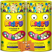 1 - Mom & World Kidsy Vitamin D, 30 gummies Lemon (Pack of 2)